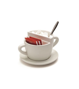 COFFE BREAK - כלי להגשת סוכר בצורת ספל חצוי גימיק מתנות