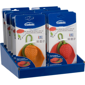 חולט תה בצורת תות מסיליקון כולל מכסה לשמירת חום הכוס גימיק מתנות