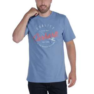 104182 חולצת T גראפית דייג צבע כחול צרפתי ®Carhartt 