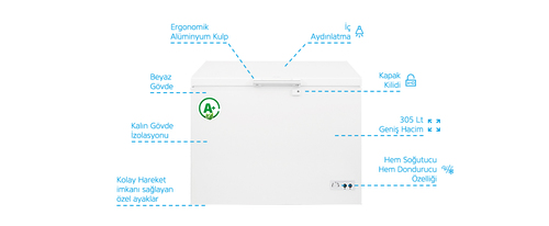  מקפיא שוכב דגם  CS3320 Simfer