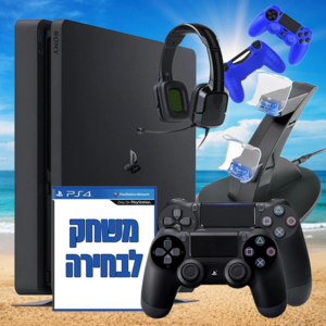 PS4 500GB SLIM סוני פלייסטיישן 4 חבילת זהב!
