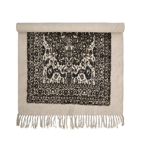 שטיח כותנה 150x90 ס"מ Malaga - טבעי / שחור 82048044