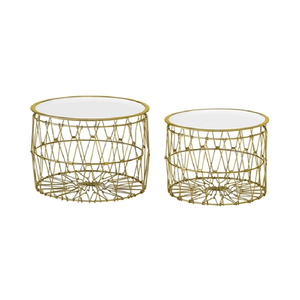 סט 2 שולחנות צד Wire ק