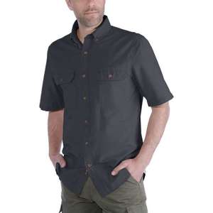 S200 חולצה מכופתרת ש"ק  שחור שאמבריי ®Carhartt 