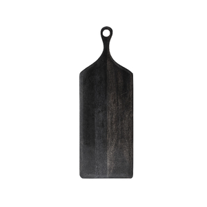 מגש מלבני עץ שיטה 70x25 ס"מ - שחור 