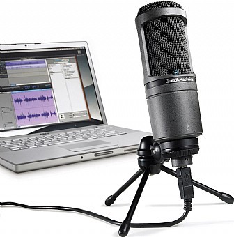 מיקרופון קונדנסר AUDIO TECHNICA  AT2020USB+ Cardioid Condenser