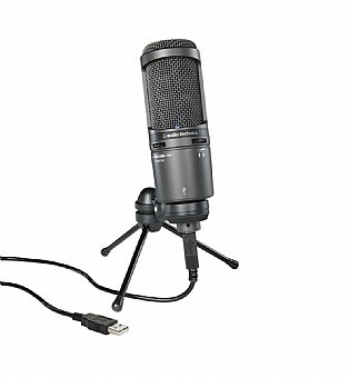 מיקרופון קונדנסר AUDIO TECHNICA  AT2020USB+ Cardioid Condenser