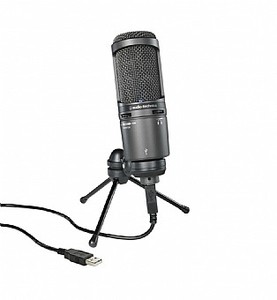 מיקרופון קונדנסר AUDIO TECHNICA  AT2020USB+ Cardioid Condenser