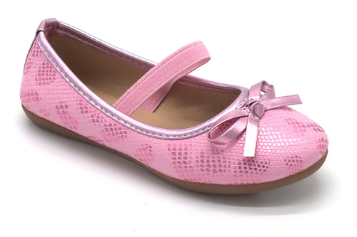 נעלי בובה פפיון לתינוקות בצבע ורוד  UNIQUE