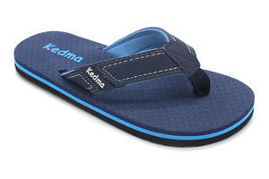 כפכפים אצבע לבנים בצבע כחול KEDMA