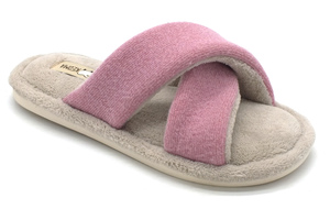 נעלי בית נשים, איקס מרופדות  בצבע ורוד UNIQUE