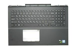 כיסוי עליון ומקלדת למחשב נייד Dell Inspiron 7566 7567 palmrest+keyboard backlit redprint