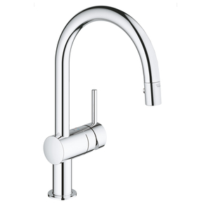 32321000 ברז פרח למטבח עם פיה נשלפת, שני מצבים גרואה