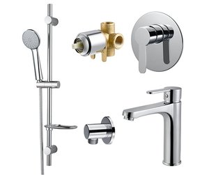 מארז אביזרי מקלחת קליר 3 דרך 805389