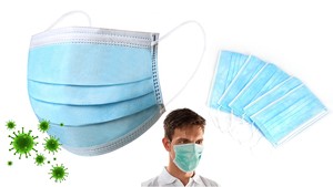 100 יחידות של מסיכות פנים עם 3 שכבות הגנה!