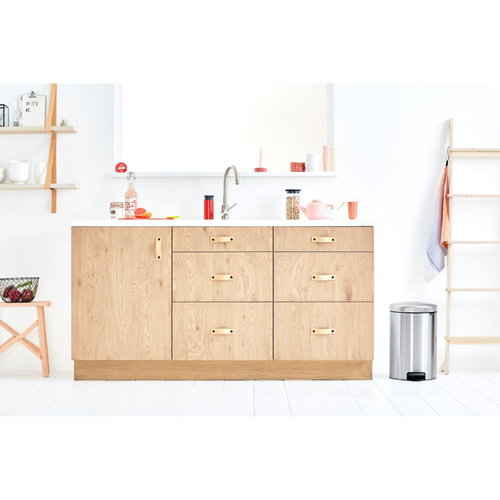 פח פדל 20 ליטר NewIcon - ניקל מוברש  111907