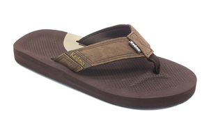 כפכף אצבע לגברים בצבע חום בסגנון ספורטיבי - KEDMA