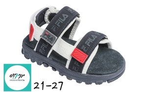 סנדל ילדים , רצועות פילה בצבע כחול FILA - 21-27