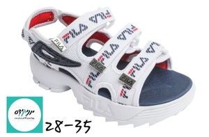 סנדל רצועות לבנות פילה FILA DISRUPTOR - 28-35