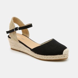 נעלי אספדריל פלטפורמה בינוניות בצבע שחור - Seventy Nine - 