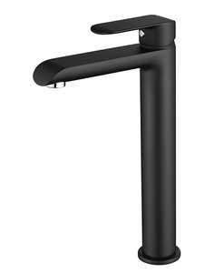 ברז קבוע גבוה יהלום שחור מט לכיור רחצה 8802