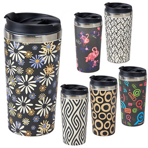 כוס תרמית אקולוגית עשויה נירוסטה ובמבוק