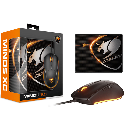 עכבר גיימינג + משטח Cougar Minos XC