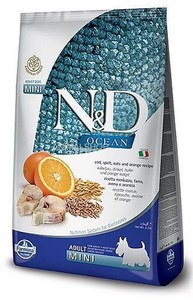 נטורל אנד דלישס אושן-בוגר מיני דג/שיבולת שועל/תפוז 2.5 ק"ג