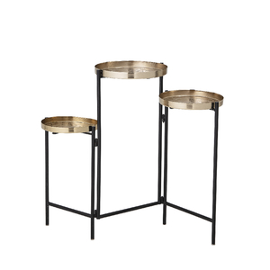 שולחן צד טריפל Amie - פליז / שחור 82048160 א