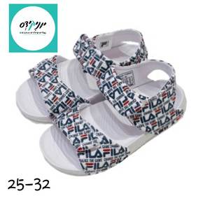 סנדל גומי לילדים , פילה בצבע לבן FILA - 25-32