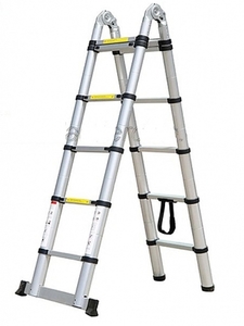 סולם אלומיניום טלסקופי כפול 3.2 מ