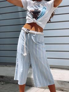 מכנסיים רחבים פסים