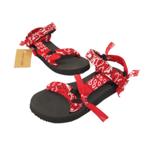 סנדל בנדנה בצבע אדום- 36-42 SEVENTY NINE 