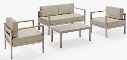 סט ריהוט גן - דגם פטריק תלת מושבי