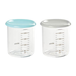 2 קופסאות מדידה 240 מ"ל תכלת BEABA