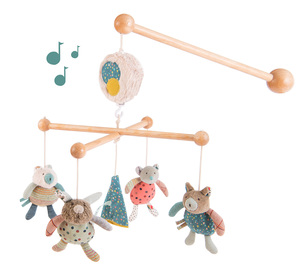 מובייל עץ מנגן - דובונים MOULIN ROTY