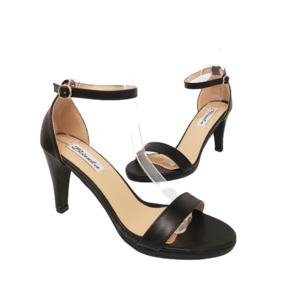 סנדלי עקב לנשים בצבע שחור - BIANKA 