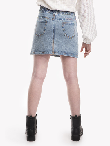 חצאית ג'ינס סמוקינג סטיץ'