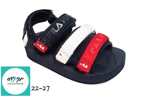 סנדלים לילדים רצועות בצבע נייבי / אדום פילה - 22-27 - FILA