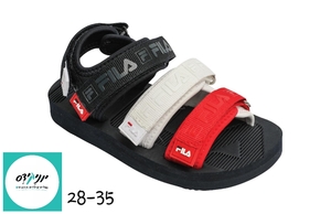 סנדלים לילדים רצועות בצבע נייבי / אדום פילה - 28-35 - FILA