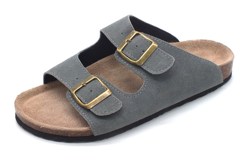 כפכפי טבע מעור בצבע אפור | 36-41 | 80122 KEDMA