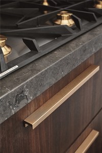 ידית 43762 - פליז טבעי מוברש Station F31