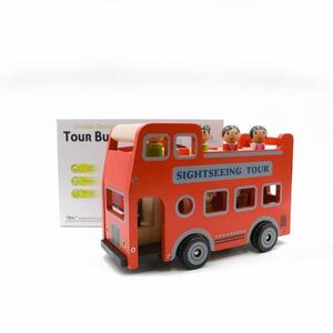 צעצועים התפתחותיים מעץ לתינוקות מוצרי עץ אוטובוס 