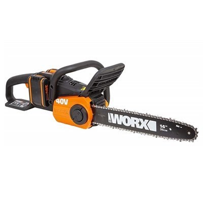 מסור שרשרת נטען  40Vּ + שתי סוללות 20 V 2.0AH WORX ומטען מהיר  WG381E.9