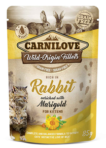 פאוץ קרנילאב ארנב גורים לחתול  קרנילאב CARNILOVE