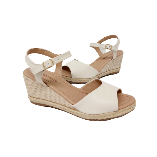 סנדל אספדריל בצבע בז' 36-41 RENATA MELLO