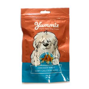 יאמיז חטיף לכלב-עצמות סידן רכות מצופות בעוף 80 גרם