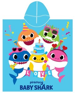 מגבת קפוצ'ון עם כובע בעיצוב הדמות מהשיר בייבי שארק אנונימה