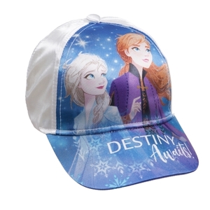 כובע קיץ לבן עם מצחייה מעוצב בדמויות מהסרט פרוזן אנונימה