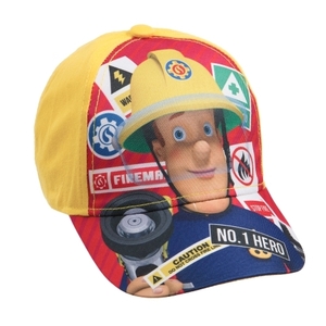 כובע קיץ צהוב עם מצחייה מעוצב בדמות סמי הכבאי אנונימה